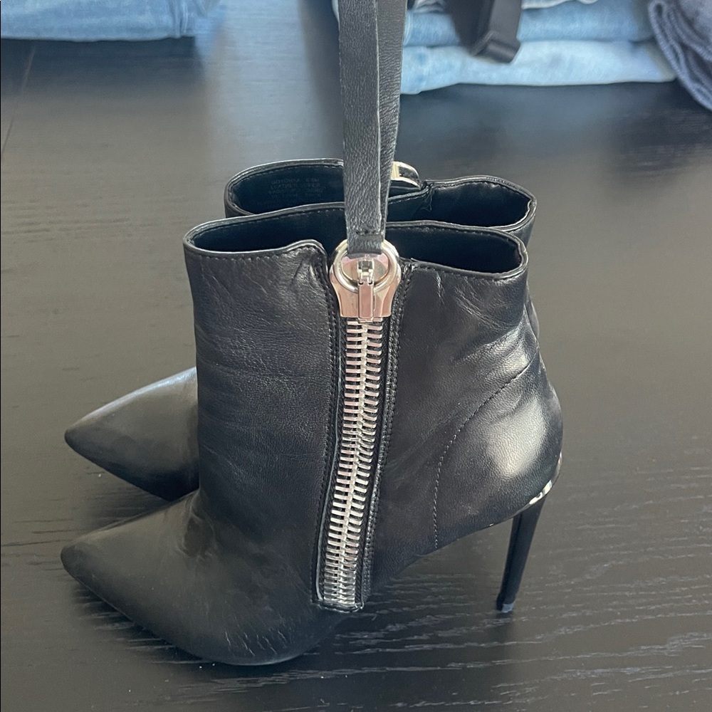 Atwvw Madden Black Ankle Boots Sz 6.5 - Picture 4 of 5